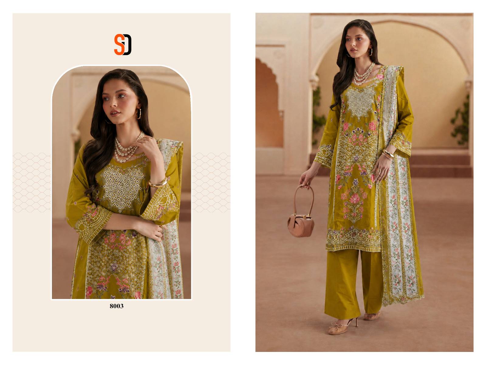 ELAF PREMIUM VOL 01 By SHRADDHA DESIGNER 8001 To 8006 Series Designer Suits Heavy linen Pakistani Dresses At Wholesale Price